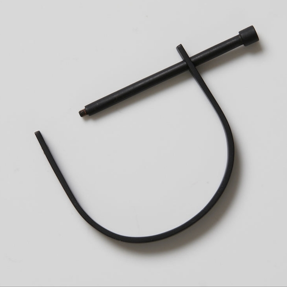 RARE MIANSAI U-Cuff Nior Matte Black Steel Metal Screw Shackle Industrial UNISEX - Picture 3 of 6